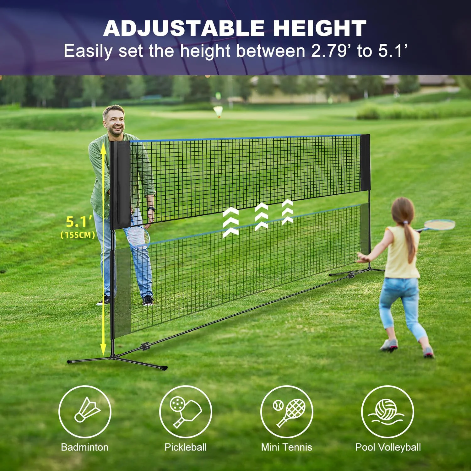 Height Steel 10FT Multi Sport  - đánh giá và giá Badminton Bag