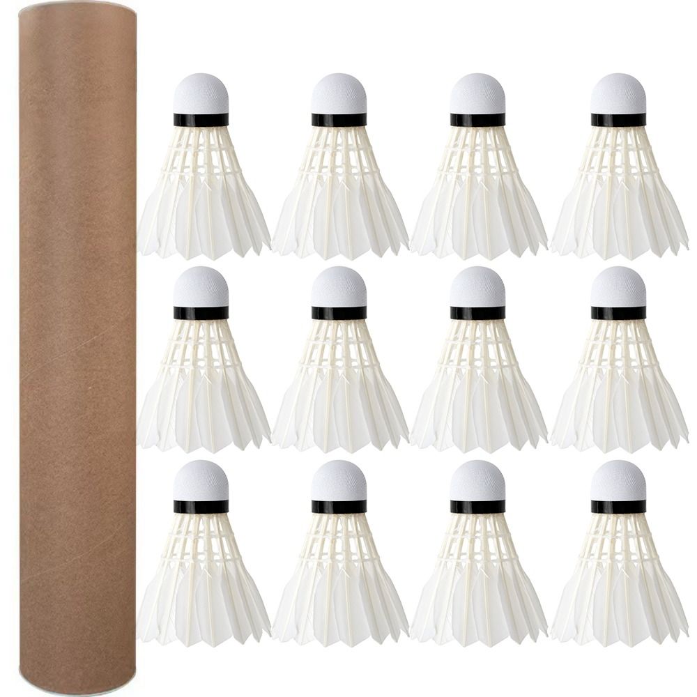 12Pcs Professional White Goose - đánh giá và giá Feather Shuttlecock
