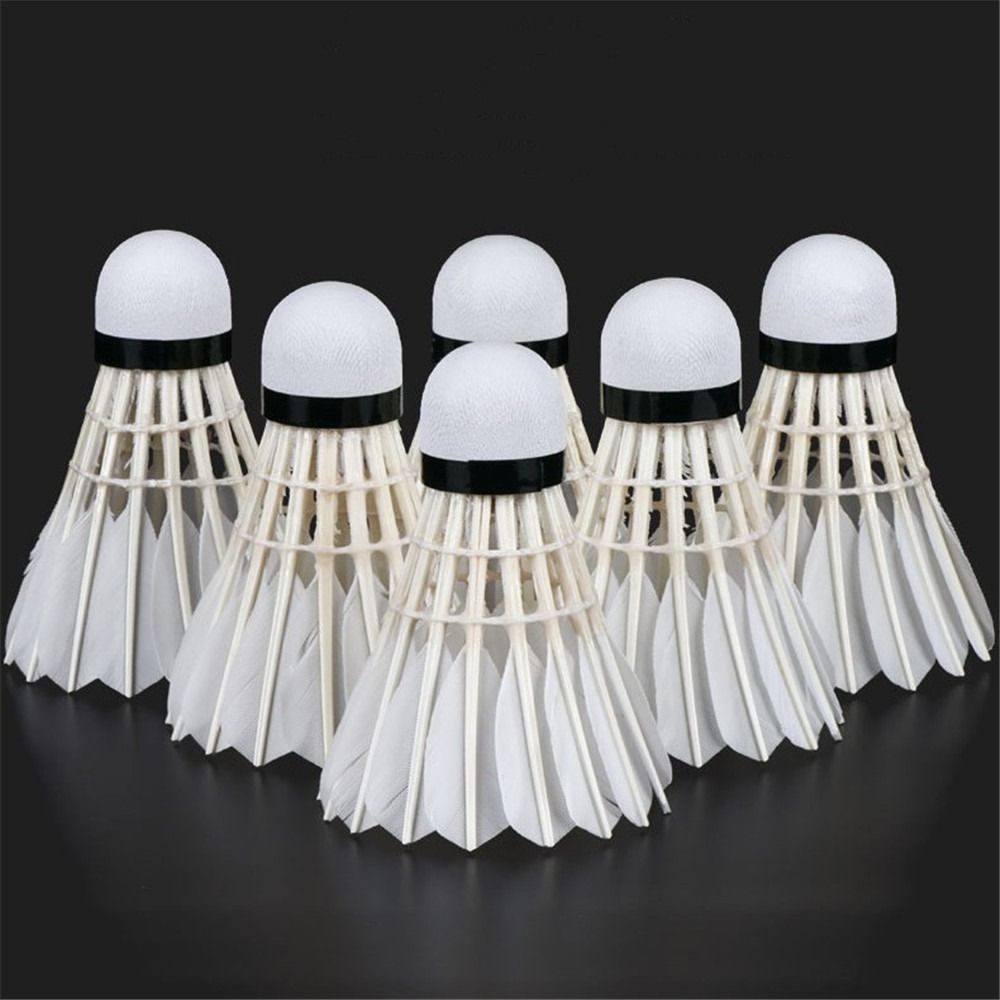 3/6/12Pcs New White Badminton  - đánh giá và giá Feather Shuttlecock