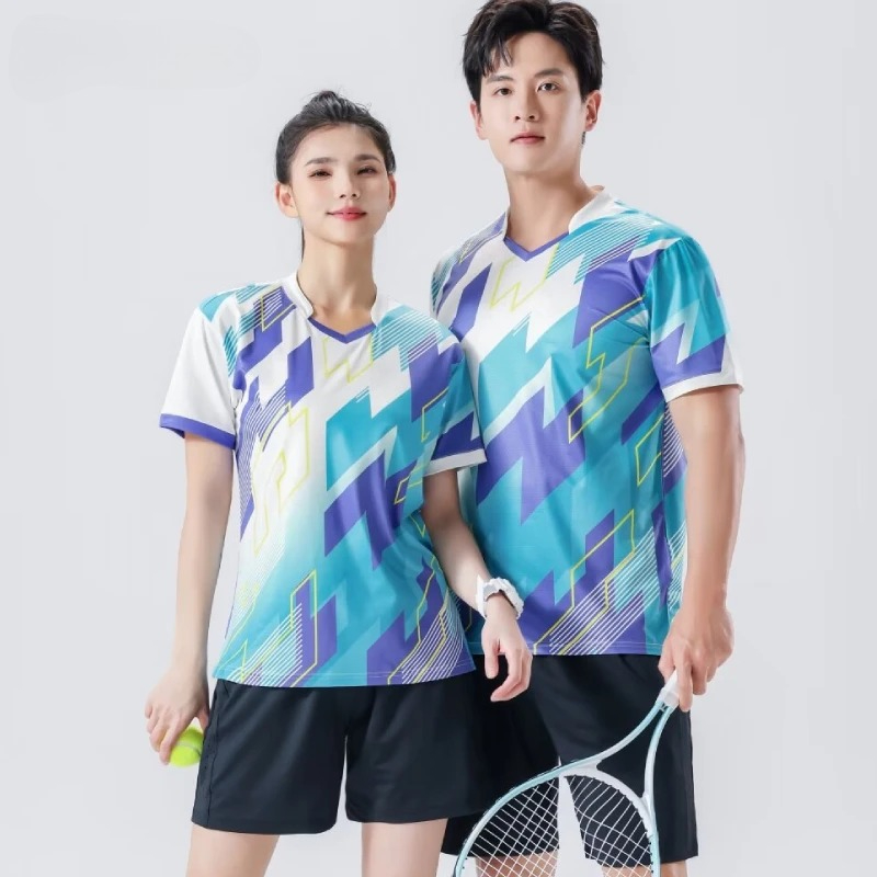 New Men's T-shirts Women Quick - đánh giá và giá Badminton Jersey